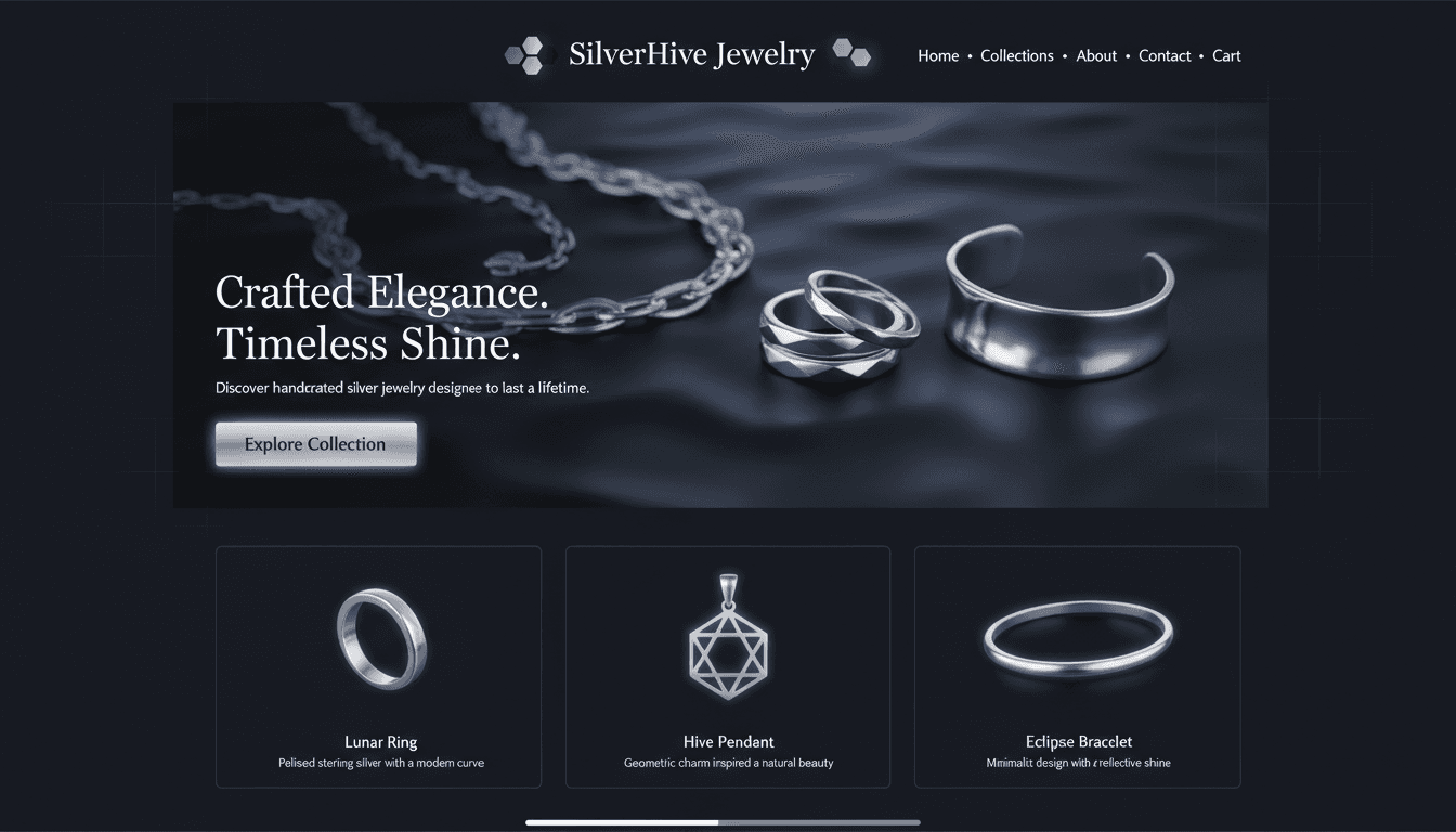 SilverHive Jewelry - Desktop