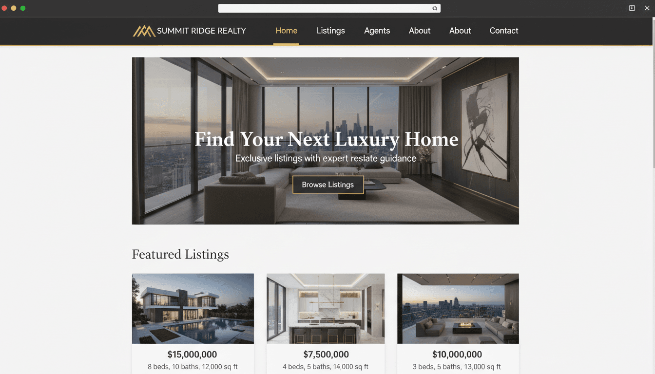 Summit Ridge Realty - Desktop