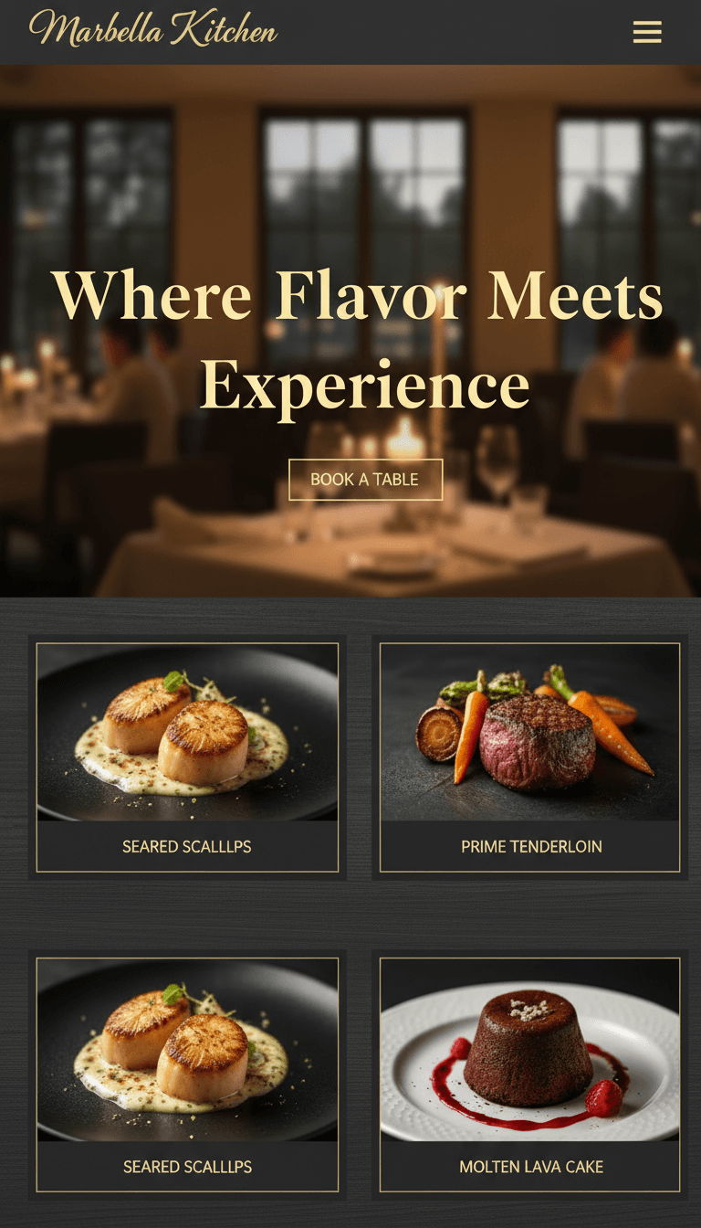 Marbella Kitchen - Mobile